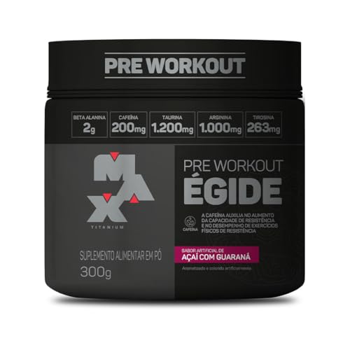 Max Titanium Egide Pre-Workout 300G (Açaí Com Guaraná)