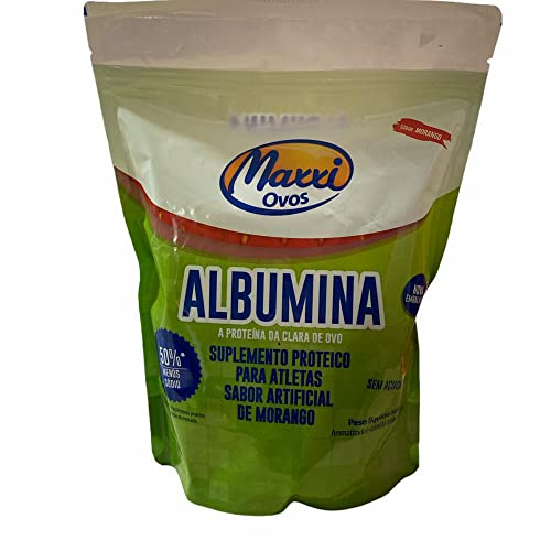 Albumina Clara de Ovo Pasteurizada (500g) - Maxxi Ovos - Morango