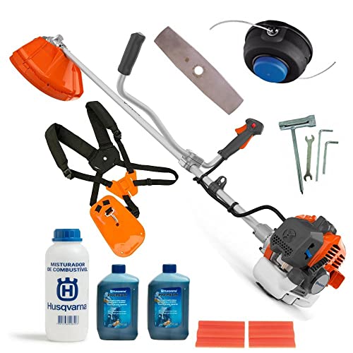 Roçadeira lateral à gasolina 1,2 hp 32,6 cc 2 tempos - 131R - Husqvarna