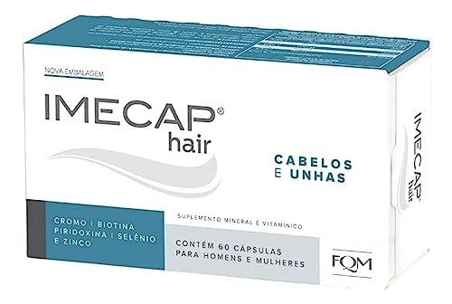 Imecap Hair 60 Cápsulas - Vitaminas para Cabelos e Unhas com Biotina