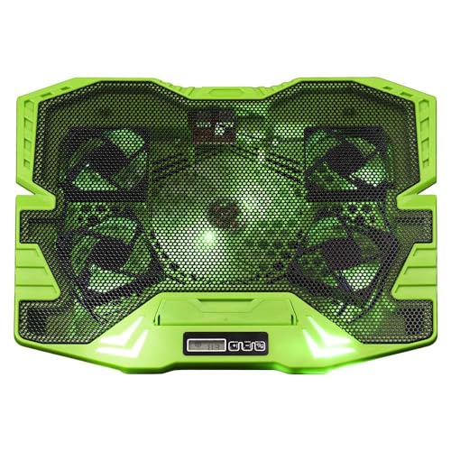 Master Cooler Gamer Verde Com Led Warrior, Suporte de Notebook - AC292, 30 x 37 cm