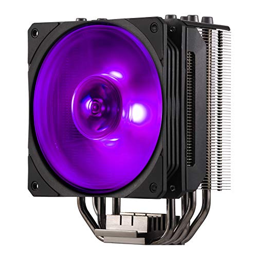 Air Cooler Para Processador Cooler Master Hyper 212 RGB Black Edition Com 4 HeatPipes e Ventoinha 120mm