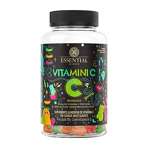 Vitamini C Gummy (180g - 60 unidades) - Essential Nutrition, Essential Nutrition