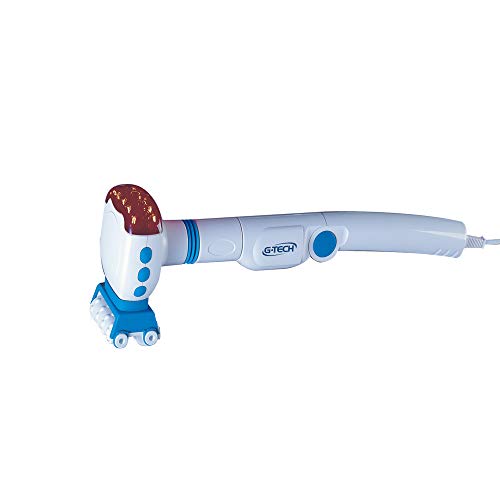 "Massageador G-Tech Magnet Plus - Inclui 6 Acessórios de Massagem, Auxilia Circulação Sanguínea, Controle de Funções, Cabo Ajustável Até 90°, Bivolt"