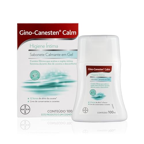 GINO-CANESTEN Calm Sabonete Íntimo Calmante em Gel, Sabonete Líquido Feminino para Higiene, 1 Unidade de 100ml
