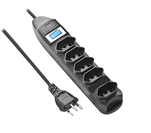 Filtro de Linha 5 Tomadas 90cm Preto Multi - WI297