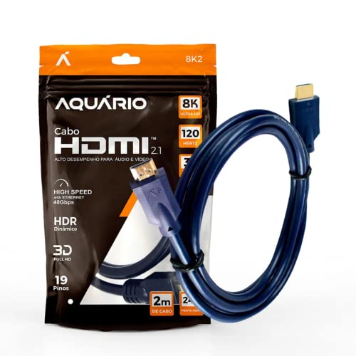 CABO HDMI 2.1 8K 3D 19 PINOS - 2 METROS