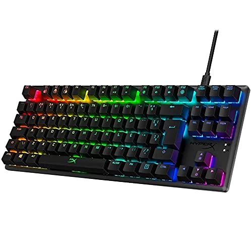 Teclado Mecânico Gamer HyperX Alloy Origins Core, RGB - HX-KB7RDX-BR