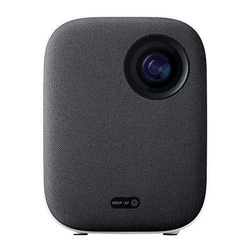 Xiaomi Projetor compacto inteligente Mi 1080p resolução Full HD, projetor portátil de home theater, média de 500 lúmens ANSI, sistema óptico totalmente selado, grande câmara de som integrada