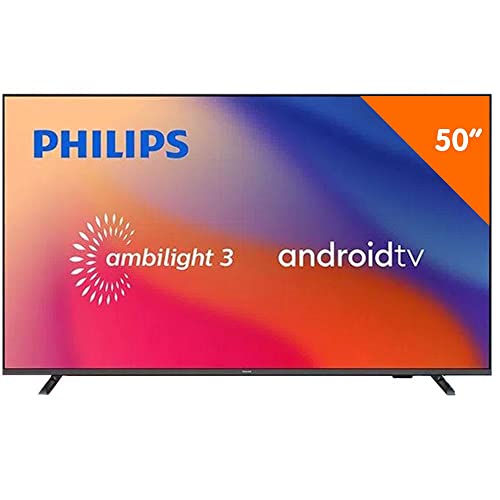 PHILIPS Smart TV 50" 4K Android Ambilight 50PUG7907/78, Google Assistant, Comando de Voz, Dolby Vision/Atmos, VRR/ALLM, Bluetooth 5.0, 4 HDMI