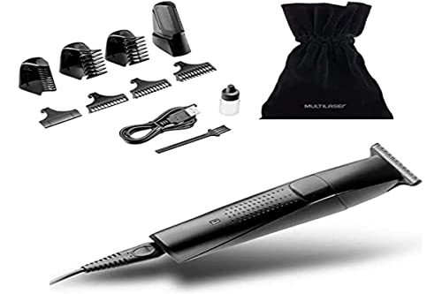 Aparador de Pelos e Barbeador Multifunção 9 em 1 com Lâmina Navalha e Bolsa para Acessórios Bivolt Multi - EB041