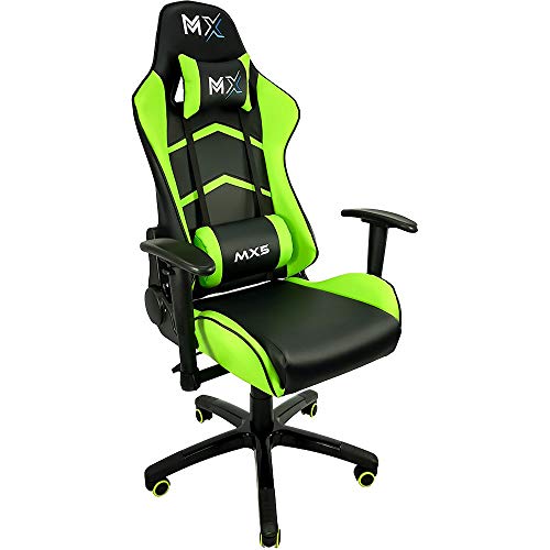 Cadeira Gamer MX5 Giratoria, Mymax, 25.009176, Preto e Verde