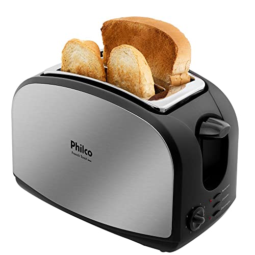 Tostador Philco French Toast com Função Descongelar 8 Níveis de Tostagem Inox 127V