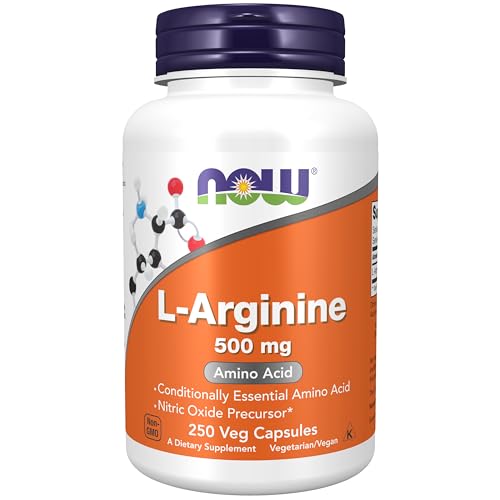 NOW Foods - L-Arginina 500 mg. - 250 Cápsulas vegetarianas