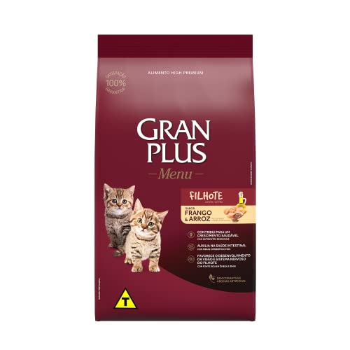 Granplus Ração Para Gatos Filhotes Gran Plus Frango E Arroz 1Kg