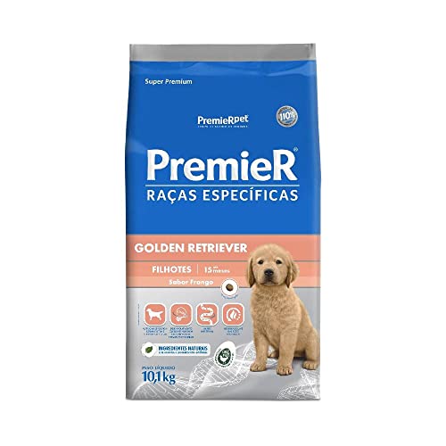 Ração Premier Raças Específicas Golden Retriever Filhotes Sabor Frango 10,1kg