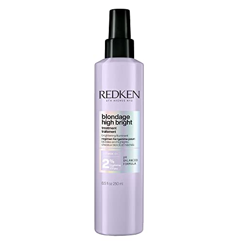 Redken Pré Shampoo Blondage High Bright, Recupera a vitalidade e dá brilho em cabelos loiros e coloridos, Enriquecido com Vitamina C, Para cabelos loiros, 250ml