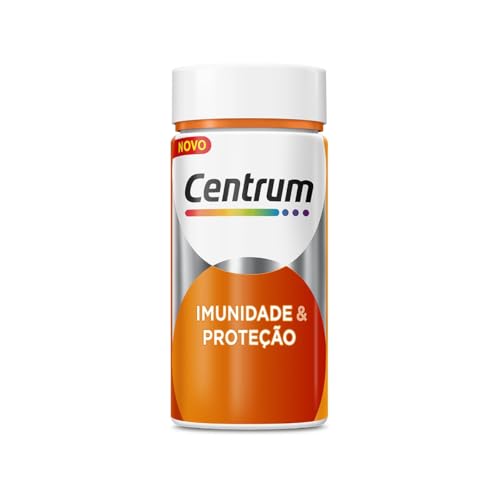 Centrum Suplemento Vitamínico Imunidade e Proteção com Vitamina C, Vitamina D, Vitamina A e Zinco, Ideal para Imunidade e Manutenção da Pele, 60 Cápsulas