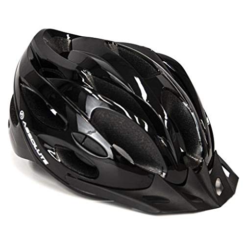 Capacete Ciclismo Bike Absolute Nero Wt032 Led Pisca Viseira (Preto M)