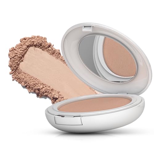 MANTECORP - Protetor Solar Facial em Pó Compacto Episol FPS 50 - Protege a Pele e Retoca a Maquiagem, Reduz Brilho por Até 6h - Tom 2 Claro - 10g