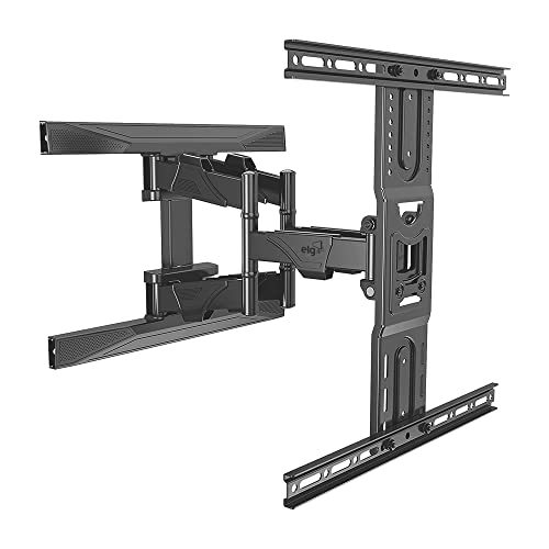 ELG, A02V6N, Suporte de TV Articulado de Parede Para TVs Planas e Curvas de 75" a 86", Inclinação Horizontal e Vertical, Peso Máximo de 46 Kg, Preto