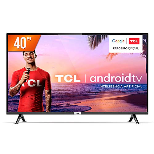Smart TV LED 40" Full HD Android TCL 40S6500, Wi-Fi, HDR, Inteligência Artificial, 2 HDMI, 1 USB