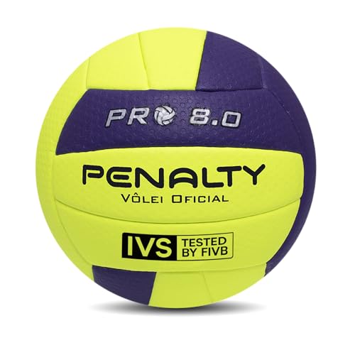 Bola VôleiI 8 Pro IX PENALTY, Amarelo, 67 cm