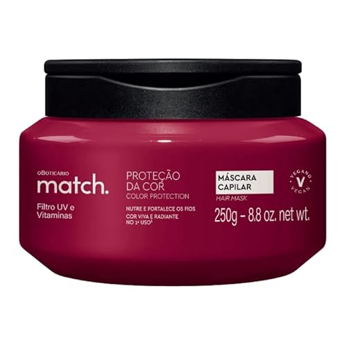O BOTICARIO MATCH MÁSCARA CAPILAR PROTEÇÃO DA COR 250g