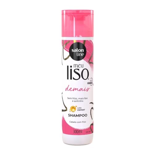 Salon Line, Shampoo, Meu Liso, Demais, Vegano - Cabelos Lisos, 300 ml