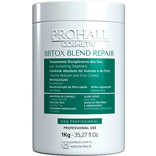 Prohall Btx Blend Repair Orgânico Sem Formol 1kg, tb, Prohall