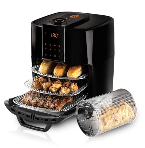 Fritadeira Elétrica Masterchef Oven By Mallory 12 Litros Com 1700W, Paneil LED, Multi Função Air Fryer, Forno e Desidratador – 127V
