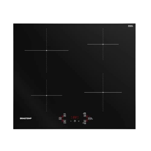 Cooktop 4 bocas de indução Brastemp com Funções Especiais - BDJ60BE 220V