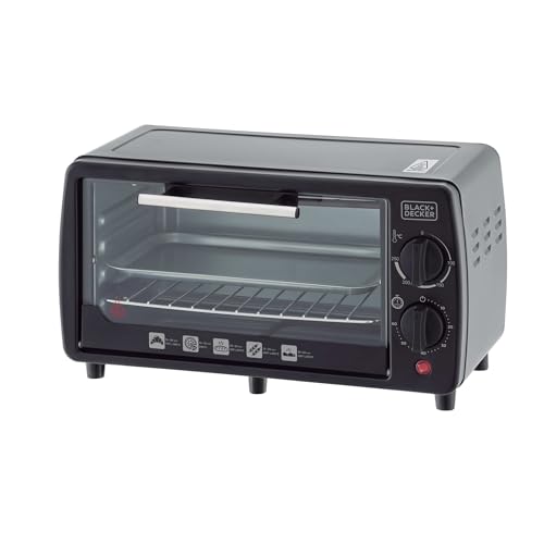 Black Decker Forno Elétrico Pequeno, Assa, Tosta e Grelha, Forninho de Cozinha, Capacidade de 9l, Modelo FT9, 110V