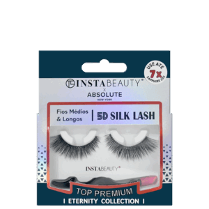 Cílios Postiços Absolute New York Instabeauty 5D Silk Lash Sapphire 203 Preto
