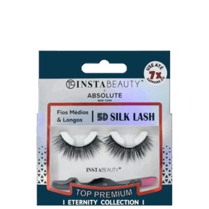 Cílios Postiços Absolute New York Instabeauty 5D Silk Lash Sapphire 210 Preto