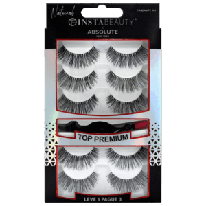 Cílios Postiços Absolute New York Instabeauty Tanzanite 503 Preto 5 pares