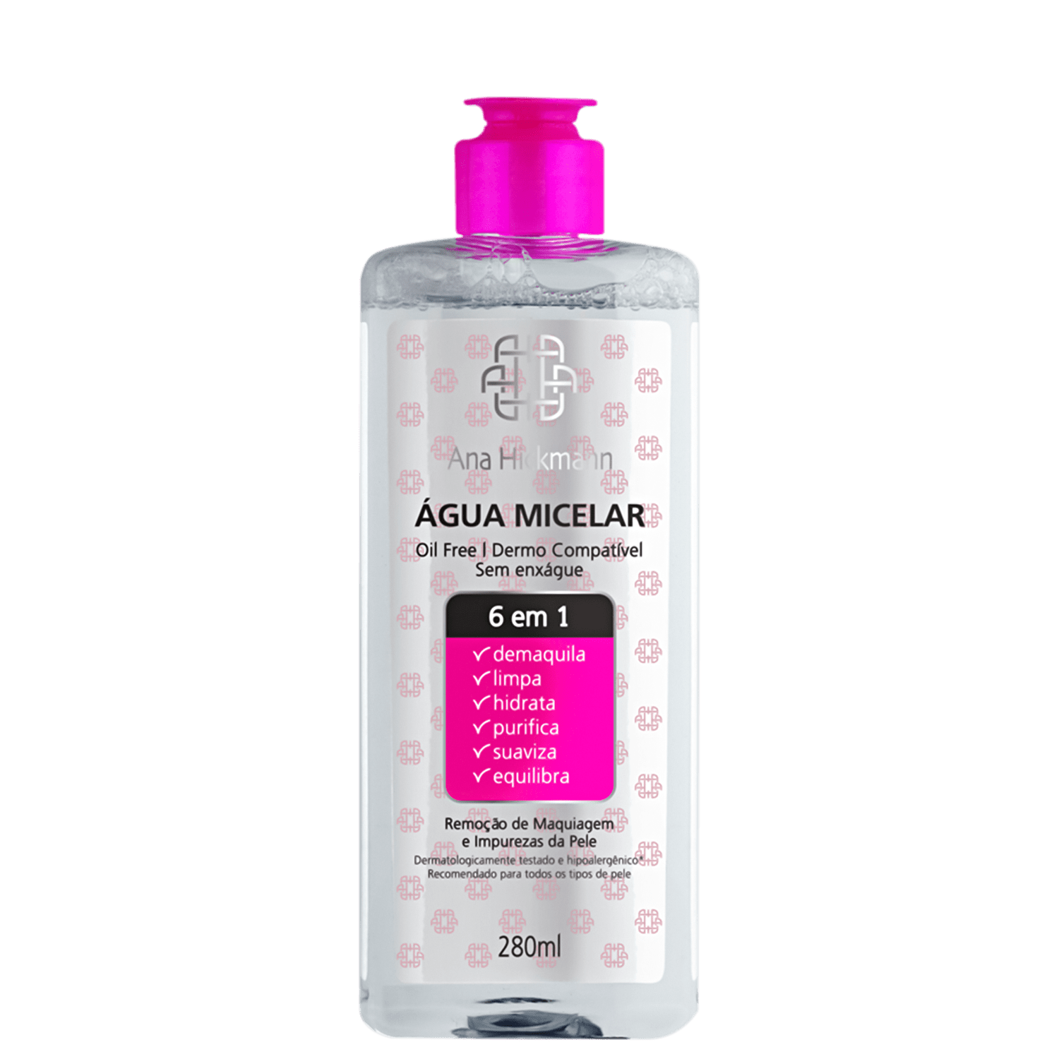 Água Micelar Ana Hickmann Beauty 6 em 1 280ml