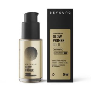 Primer Facial Beyoung Glow Gold Acabamento Iluminado Dourado 30ml