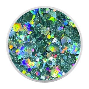 BioGlitter Flocado Verde Água Holográfico Multifuncional Make A 3,0g