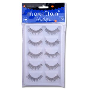 Cílios Postiços Naturais e Alongados no Canto Externo CL110-5 5 pares