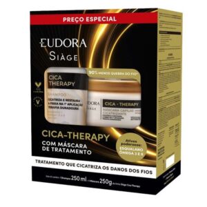 Kit Eudora Siage Cica Therapy Shampoo Máscara De Tratamento