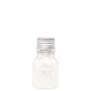 Glitter Flocado Branco Holográfico Garrafinha 10,0g