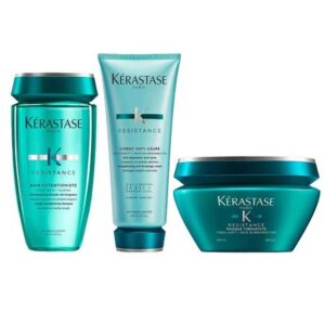 Kit Kerastase Resistance Shampoo Condicionador Máscara de Tratamento