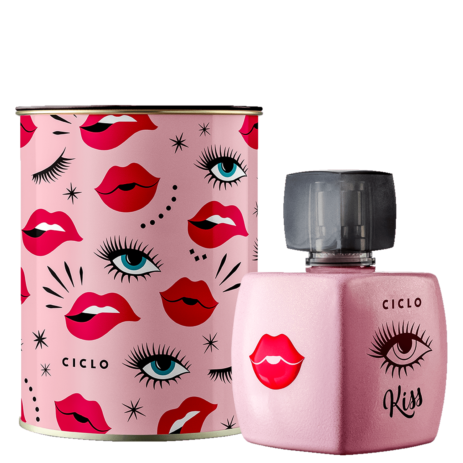Perfume Unissex Ciclo Cosméticos Kiss Deo Colonia Lata