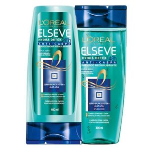 Kit L’Oréal Paris Elseve Hydra Detox Anti Caspa Condicionador Shampoo