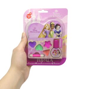 Kit Paleta de Maquiagem e Esmalte Infantil Impala Princesa