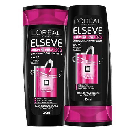 Kit L’Oréal Paris Elseve Arginina Resist X3 Shampoo 200ml Condicionador 200ml
