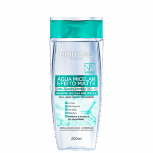 Água Micelar L’Oréal Paris Efeito Matte Solução de Limpeza 5 em 1 200ml