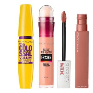 Kit Maybelline Colossal Age Rewind Matte Ink (Máscara de Cílios + Corretivo + Batom) 1 Unidade