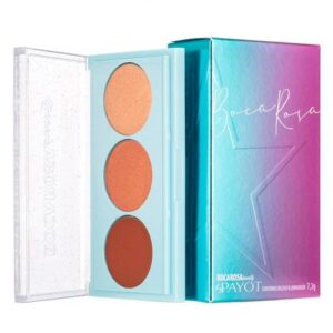 Paleta de Maquiagem Boca Rosa Beauty by Payot Trio Contorno Blush e Iluminador